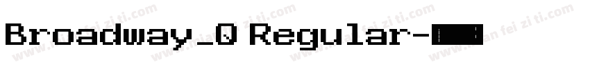 Broadway_Q Regular字体转换